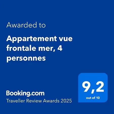 Vue Frontale Mer, 4 Personnes *